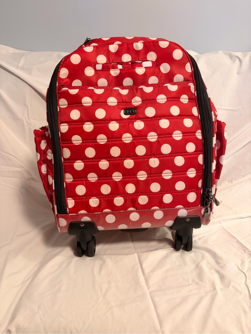 Lug carryon Red Polka Dot